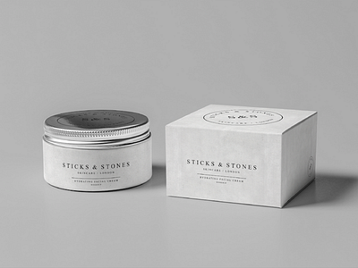 Sticks & Stones Boutique Skincare Concept concrete minimalism minimalist skin care boutique skincare