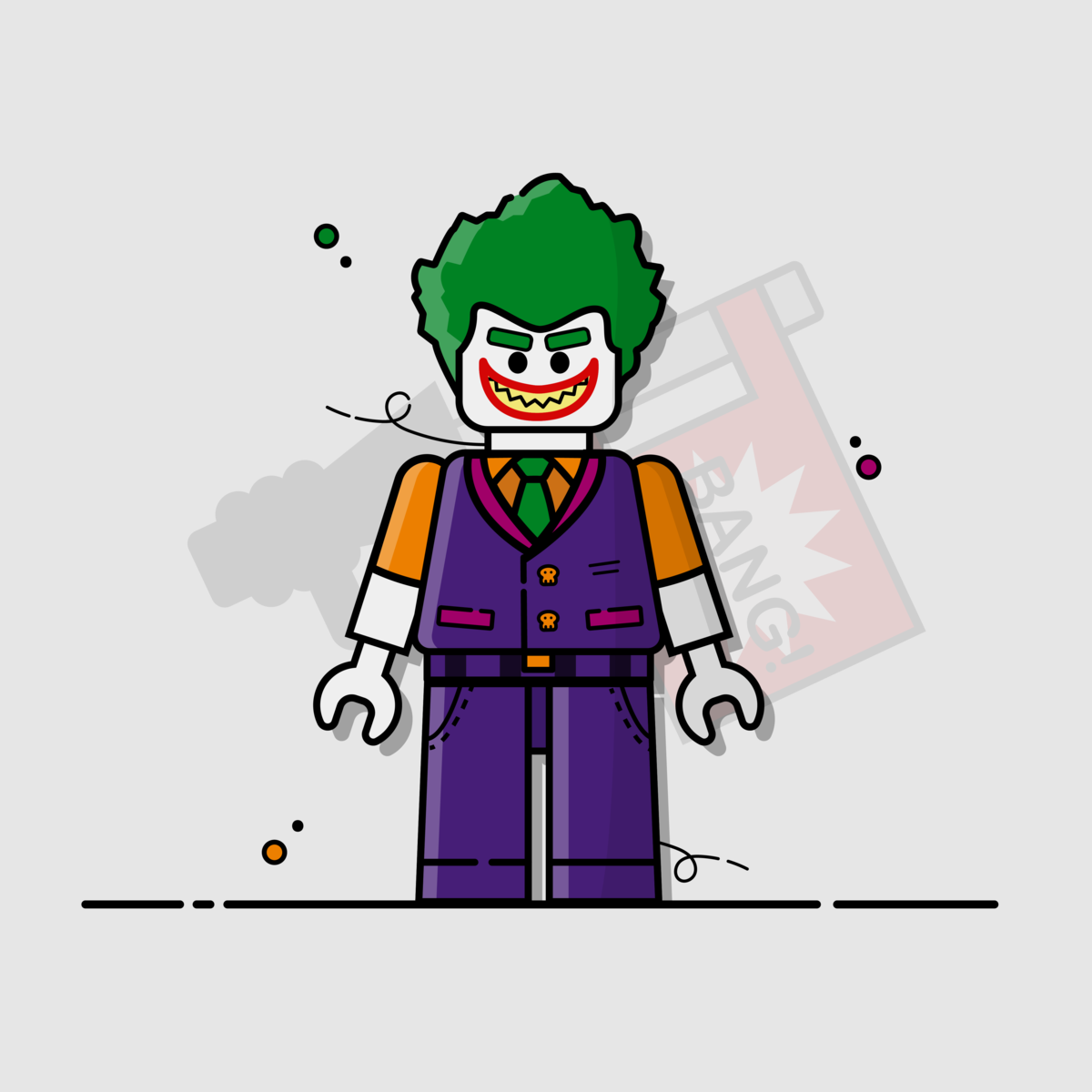 The Joker Lego By Marión Carámbula On Dribbble