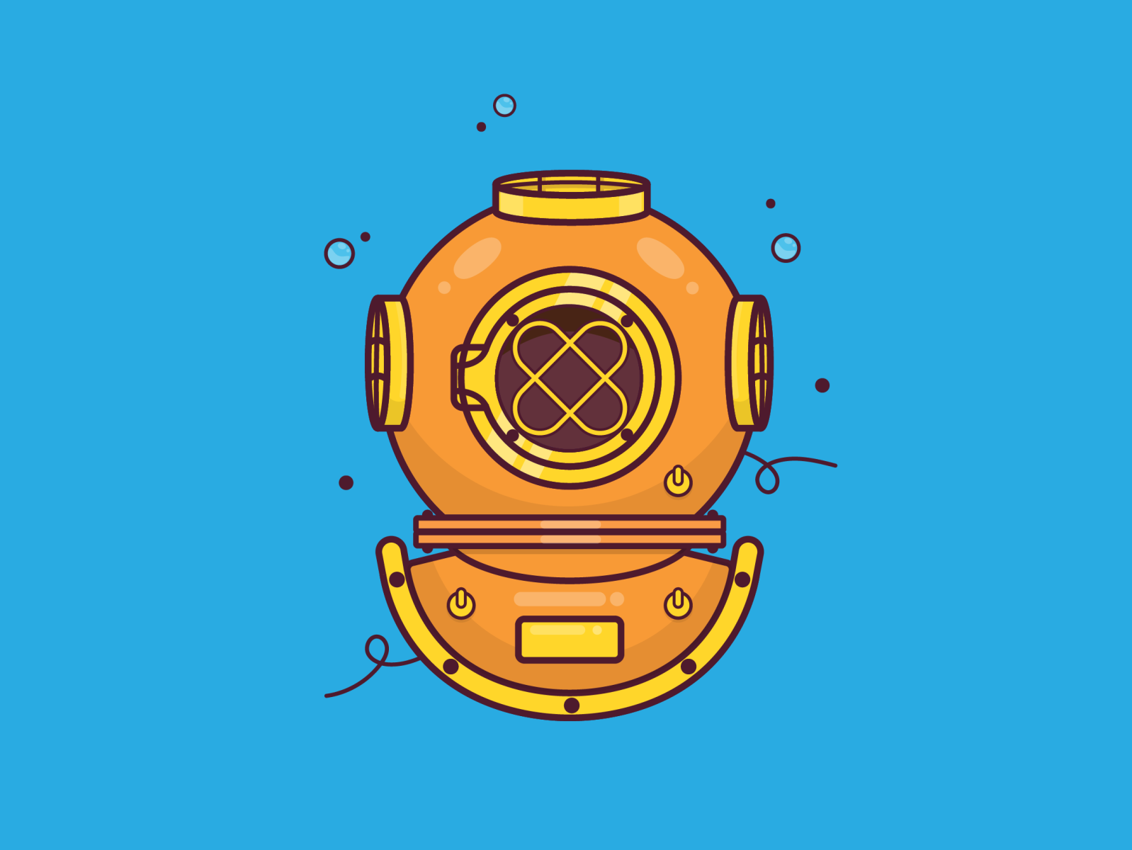 Vintage Diving Helmet by Marión Carámbula on Dribbble