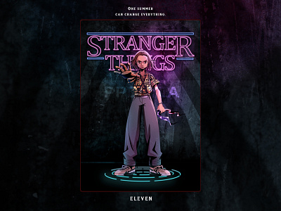 Stranger things Eleven illustration stranger things