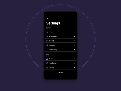 Settings app dailyui design setting settings settings page settings ui ui