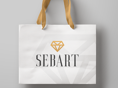 Sebart - Logo and mockup for jewelry company