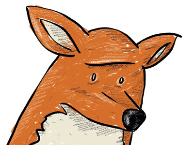 Fox character digital fox fuchs photoshop räv sketch