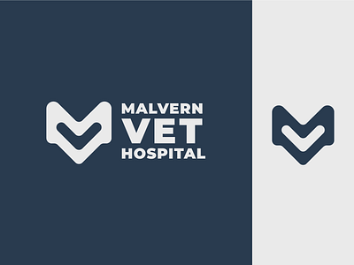 Malvern Vet Hospital art brand brand identity branding clean design flat graphic graphic design icon identity illustrator logo vector