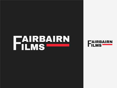 Fairbairn Films art brand branding clean design flat graphic graphic design identity lettering logo logotype minimal vector