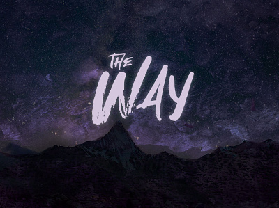 The Way church design church logo design logo photoshop typography