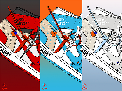 Off-White Jordan's design photoshop