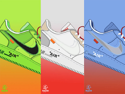 Off-White Air Force 1 design photoshop