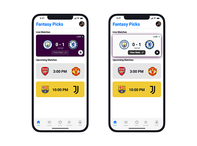 Fantasy Picks Home branding design ui ux ux design