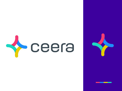 Ceera Logo Exploration 4 color logo app logo blue branding branding agency c logo flat logo logodesign modern logo red saas logo teal yellow