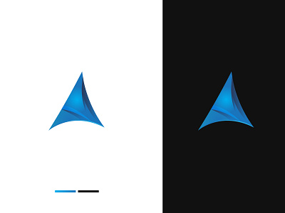 A Logo Exploration a letter a logo a logo design a logo idea abstract app logo architecture black blue blue gradient logo bradning branding agency flat logo gradient logo modern logo saas app logo