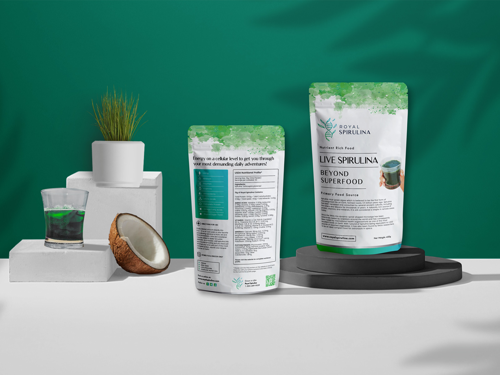 Spirulina Packaging by Jahid Hasan on Dribbble