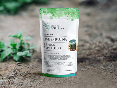 Spirulina Packaging Design-on Ground