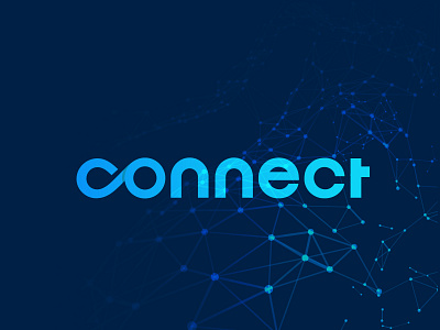 Connect Logo app logo blue brand identity branding branding agency connected connection connections logo networking logo social network tech technology tehonology logo