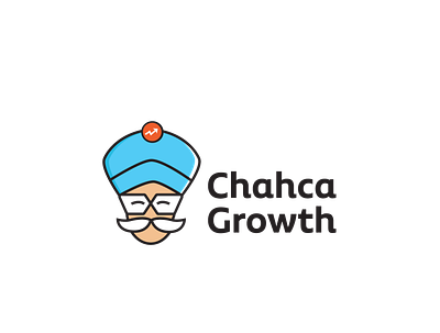 Chacha Growth Logo chacha chacha chowdhury charachter logo comics logo financial logo funny logo growth logo illustrative logo logo logodesign magician logo mustache logo oracle logo uncle uncle logo