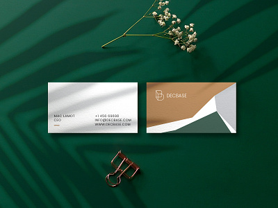 Decbase Business Card brand elements brand identity design branding branding designer db logo graphic designer interior branding logo logodesign resturant branding resturant interior design