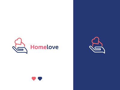 Homelove Logo, App logo for a real estate company app logo blue brand identity branding branding agency home home builders logo home loan logo home rent logo icon logo logodesign love modern logo real estate logo tech logo