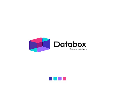 Databox Logo Concept app logo branding colorful design data data mining logo data store logo databox futuristic icon logodesign logotype saas logo server logo tech logo technology
