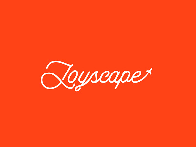 Joyscape Logo Concept, Tourism logo with app icon
