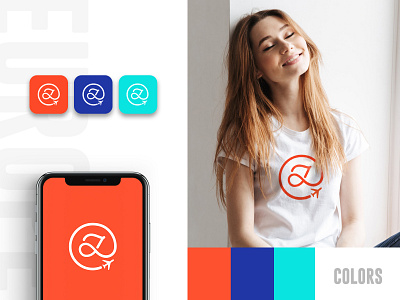 Joyscape Logo Mark, App icon, Colors app logo blue brand identity design branding branding inspiration j logo j plane logo journey joyscape logodesign modern logo orange plane logo teal tech logo tourism logo travel app logo travel logo