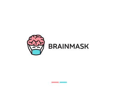 Brainmask Logo app logo baainmask brain logo brainstorm brand identity branding corona pandemic logo flat logo health logo icon logotype mask logo modern logo modernlogo product logo