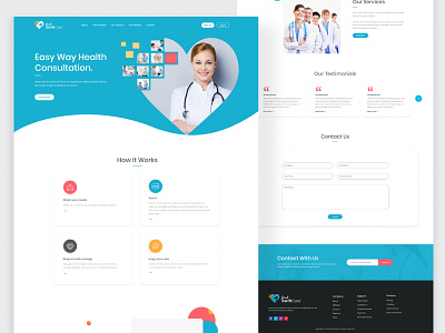 Find Swift Care Landing Page Concept clean website design healthcare website healthcare website design hospital website landing page design modern landing page one pager design ui design ui designer uidesign web design web design agency website design website designer