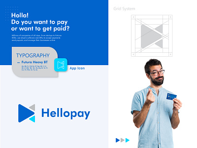 Hellopay  Logo and Brand Identity Design