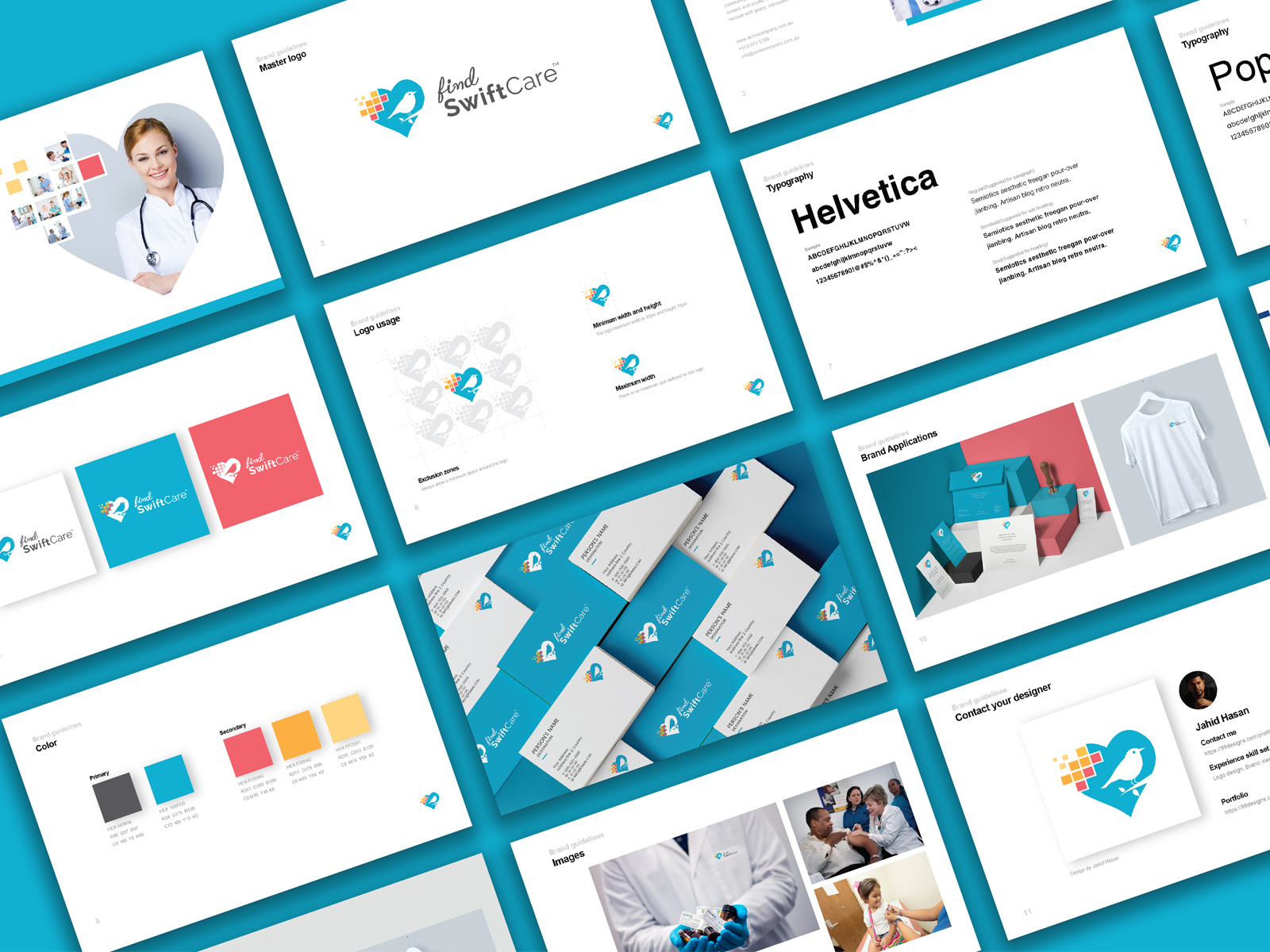 Find Swift Care Brand Guideline by Jahid Hasan on Dribbble