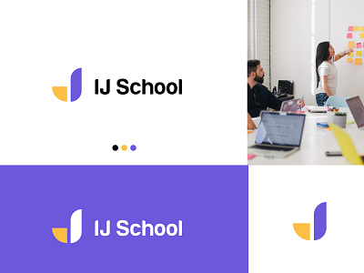 Ij School - Online Educational Platform logo & Branding