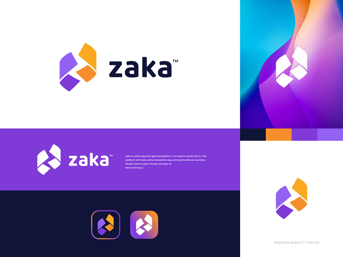 Zaka - Online Payment Gateway Logo by Jahid Hasan on Dribbble