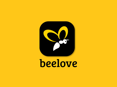 Beelove - logo + Icon Design a b c d e f g h i j k l app logo b logo bee icon bee logo black brand identity branding branding agency design icon design illustration logo logodesign m o p q r s t u v w x y z modern logo ui yellow