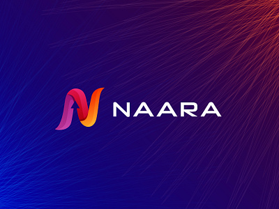 Naara - SAAS App Logo app logo branding branding agency design fintech app logo fintech logo gradient logo logo modern logo n logo saas app logo saas logo tech logo