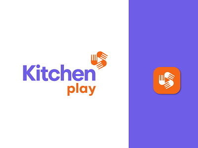 Kitchen Play - Home Made Cooking Platform/App logo and Branding app logo brand identity branding branding agency cook cook logo cook play icon cook play logo cooking platform logo cooking show logo cooking startup cooking youtube channel logo logo logodesign modern logo