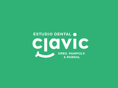Clavic Dental logo c dental dentalcare dentist logo modern orthodontics smile