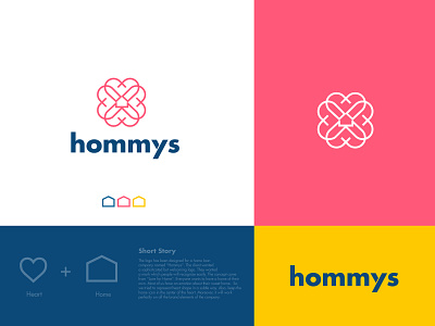 Hommys app icon app icons app logo brand identity branding branding agency home homeloan house houses loan logo logodesign love love home modern modernlogo realestate sweet home