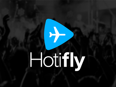 Hotifly Logo Concept concept concert flight hotel hotifly logo startup