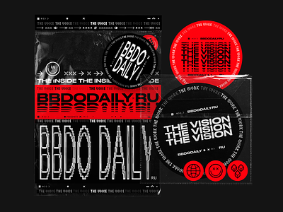 BBDO Daily unpacking design graphicdesign icons illustration logo minimal stickers typography web
