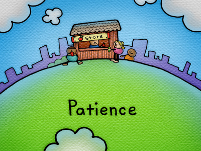 Patience {top half} illustration