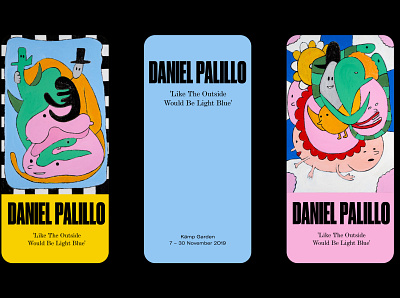 Daniel Palillo exhibition identity art branding graphic design logo