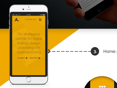 Hello Dribbble!!! animation app gif interface menu mobile psddd ui ux yellow