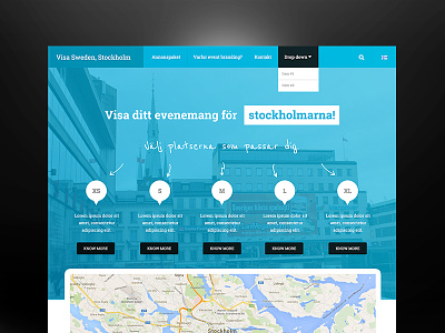 Freebie PSD: Nordic Website Concept blue free freebie mit psd psddd sweden web design webdesign