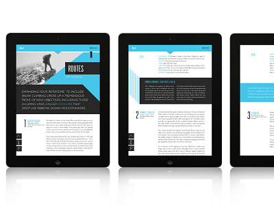 Grip iPad Magazine App editorial design flat interaction ipad magazine rock climbing sports ui ux
