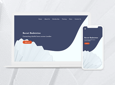 Barnet Badminton Club design exercise fitness sports sports app ui uidesign ux
