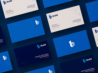 1build Brand Identity 1 behance blue blueprint brand identity branding build builders building business cards construction one visual identity