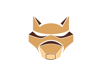 Space Wolf animal icon mars mask scifi space wolf