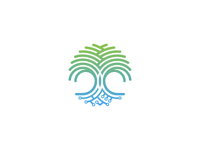 ThriveGround Logo business digital growing growth logo seo technology thrive tree