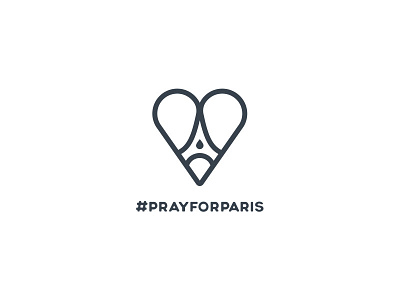 #PrayForParis black eiffel heart memorial paris peace preyforparis rip symbol tower tribute