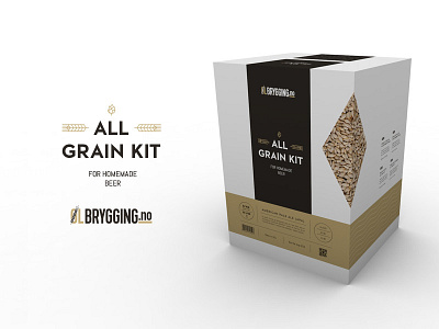 All Grain Kit Box ale barley box grain hops label packaging