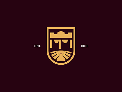 Prince Lazar design flat geometric graphic icon logo medieval minimal royal serbia