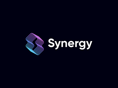Synergy Event Portal app branding event event app gradient icon lines logo modern norway s simple soft synergy tech